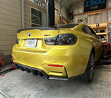 F8X M3/M4 CARBON FIBER V STYLE 3PC REAR DIFFUSER - F80/F82/F83